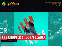 Tablet Screenshot of citysoccerp.com